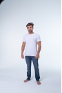 CAMISETAS MASCULINAS BONES COLLECTION BRANCO LEASH