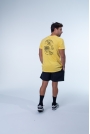 CAMISETAS MASCULINAS BONES COLLECTION AMARELO ESCURO GARRAFA