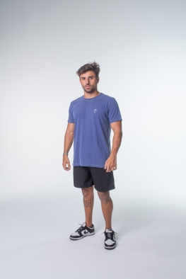 CAMISETAS MASCULINAS CLASSIC TEES AZUL