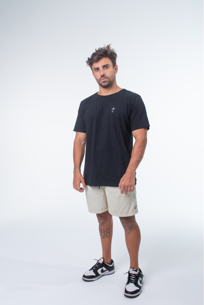 CAMISETAS MASCULINAS CLASSIC TEES PRETO