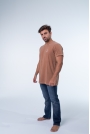 CAMISETAS MASCULINAS CLASSIC TEES MARROM