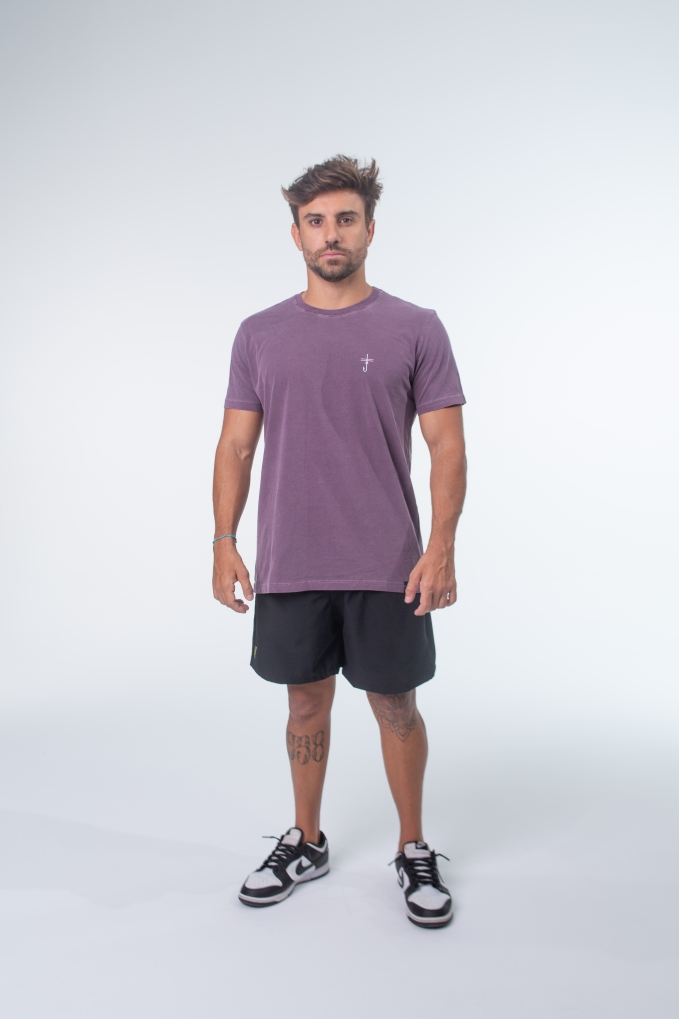 CAMISETAS MASCULINAS CLASSIC TEES ROXO