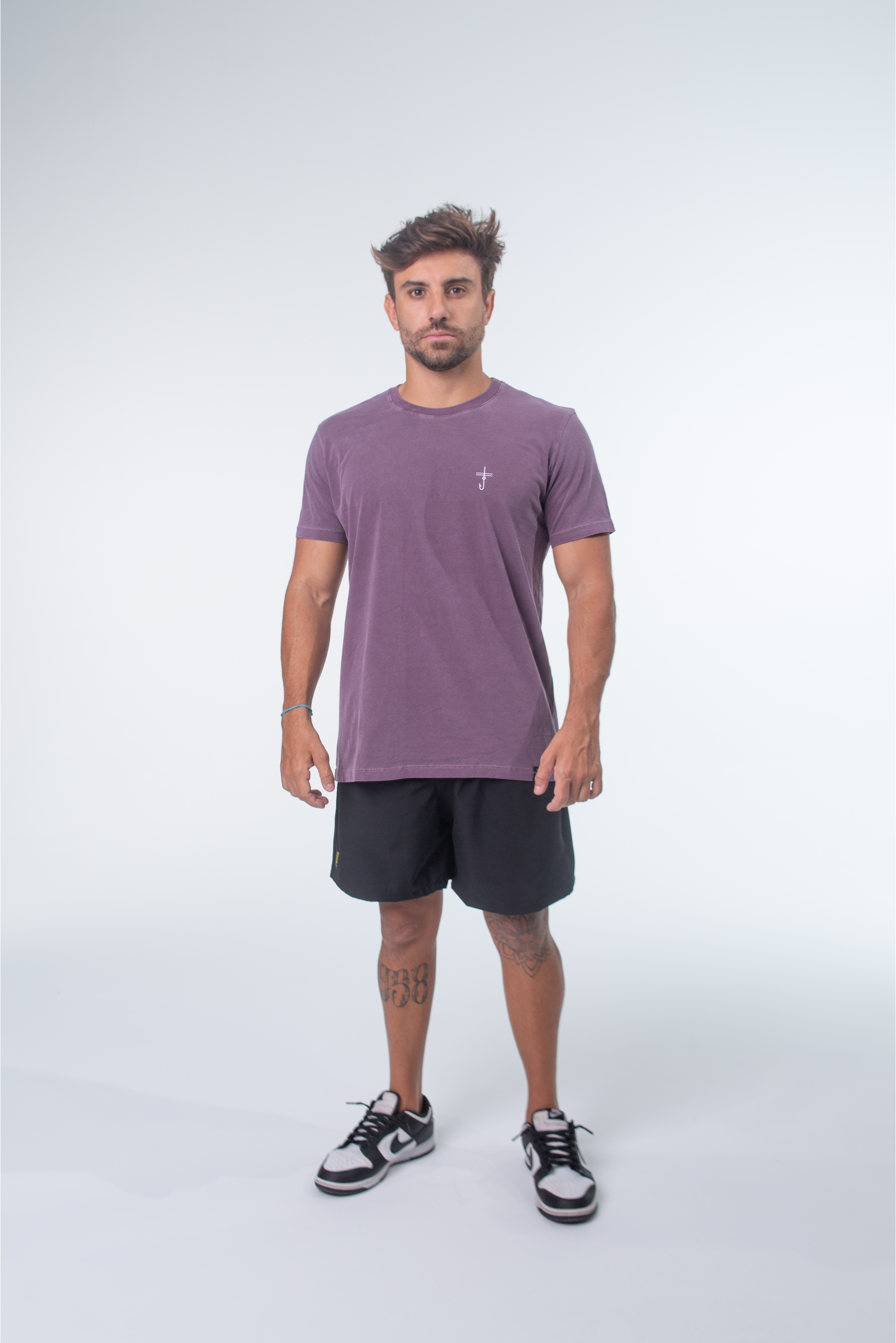 CAMISETAS MASCULINAS CLASSIC TEES ROXO