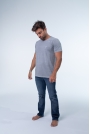 CAMISETAS MASCULINAS CLASSIC TEES CINZA CLARO