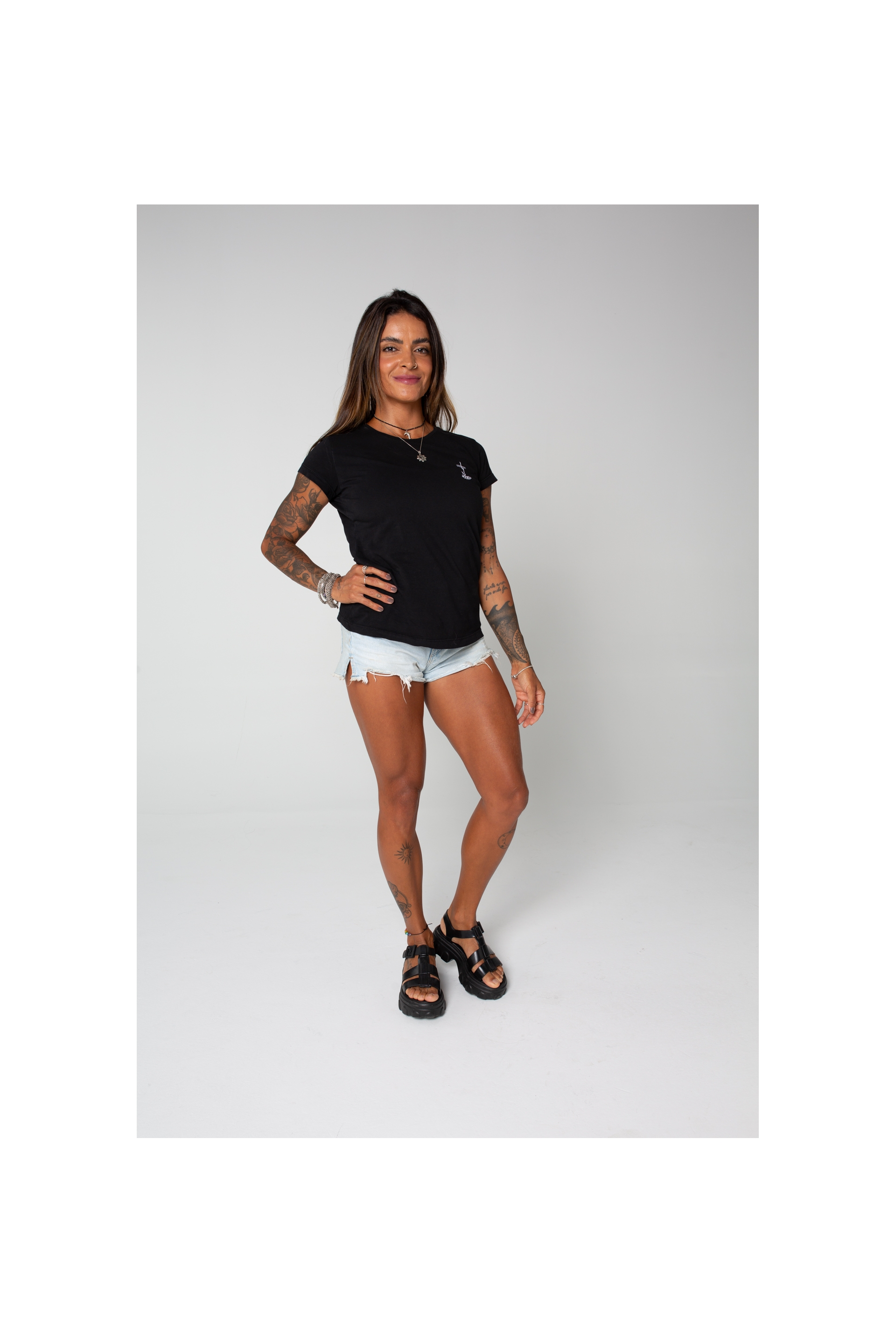 BABY LOOK FEMININO PRETO