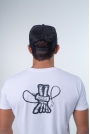 CAMISETAS MASCULINAS BONES COLLECTION BRANCO LEASH